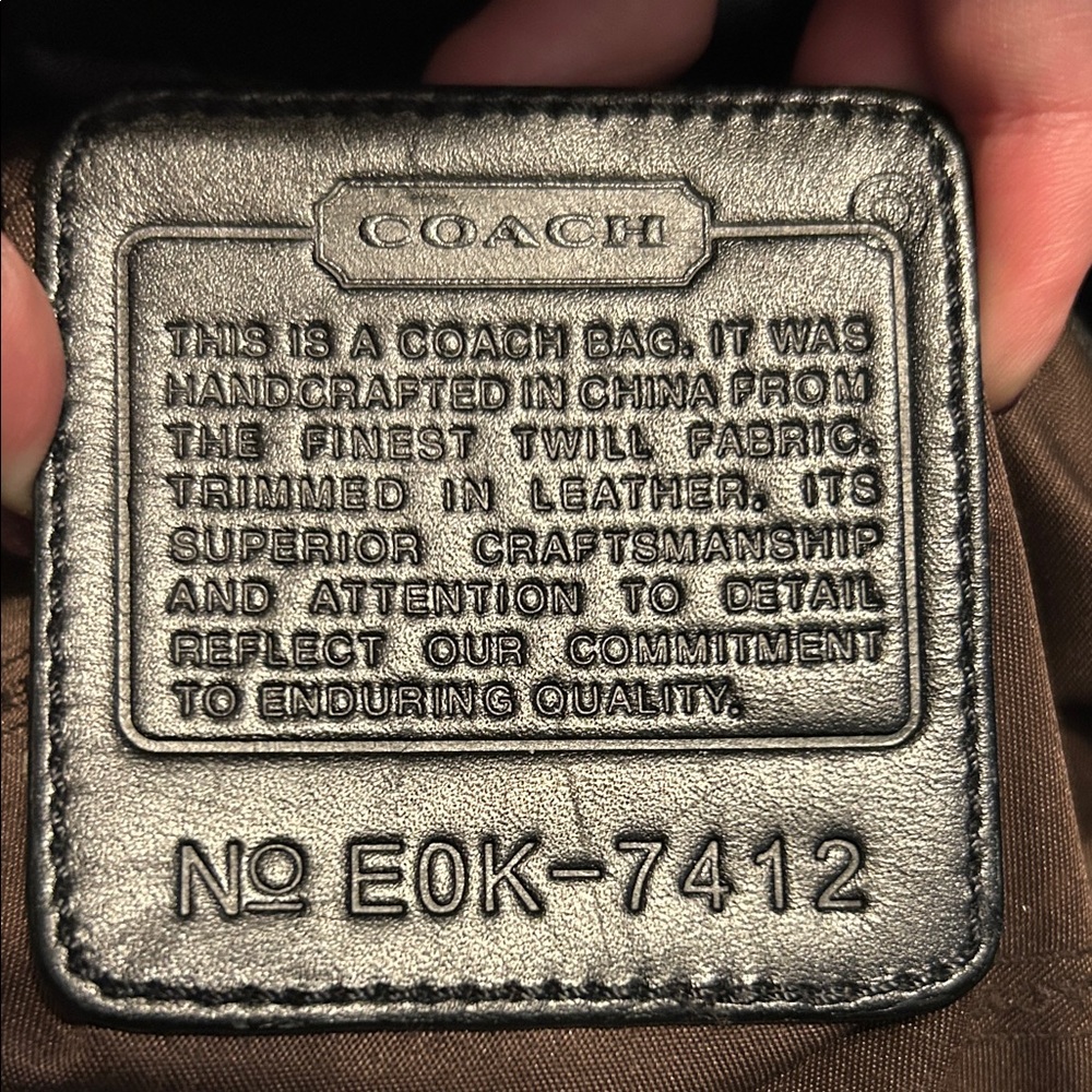 Vintage Y2K-Era Coach Mercer Black Nylon Shoulder Bag - Picture 9 of 12